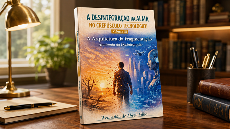 Capa de A Desintegração da Alma no Crepúsculo Tecnológico