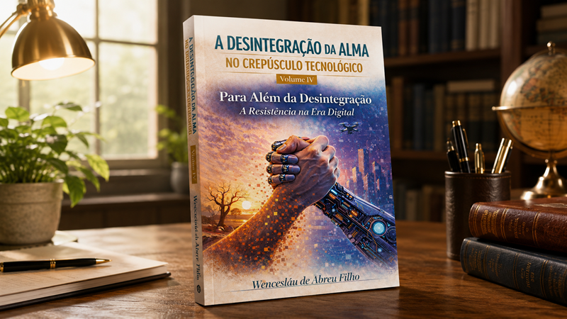 Capa de A Desintegração da Alma no Crepúsculo Tecnológico